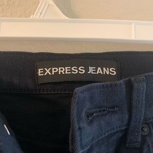 Express black skinny jeans